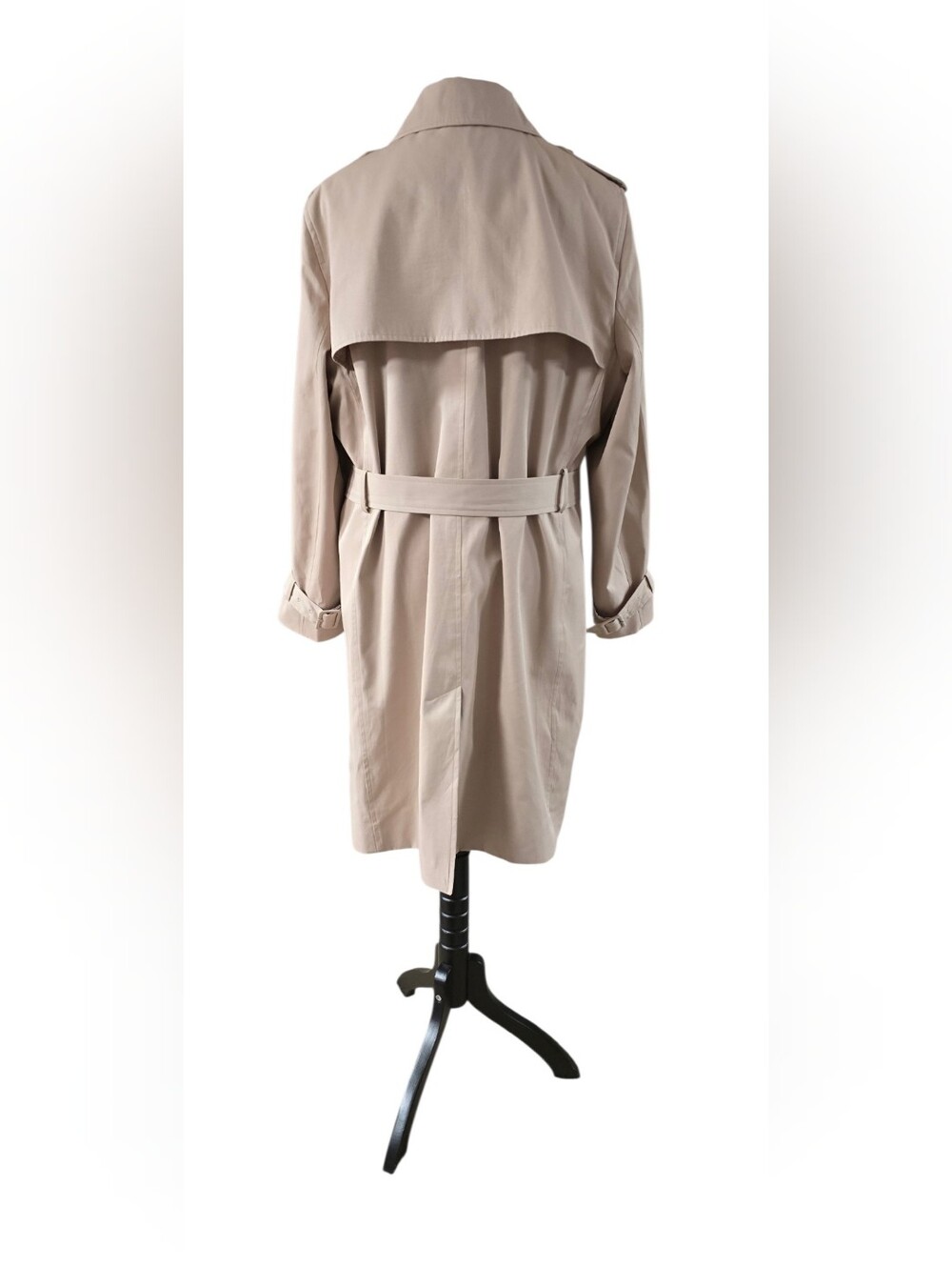 Marks & Spencer M&S Collection Double-Breasted Trench Coat in Sand, US 14/UK18 - Picture 11 of 15